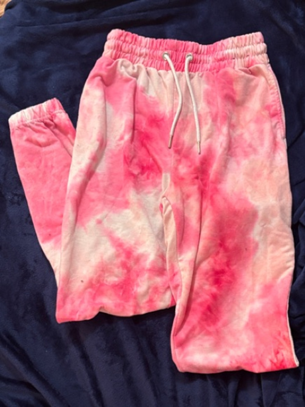 Kids Pink Tie-Dye Jogger Sweatpants - Unbranded